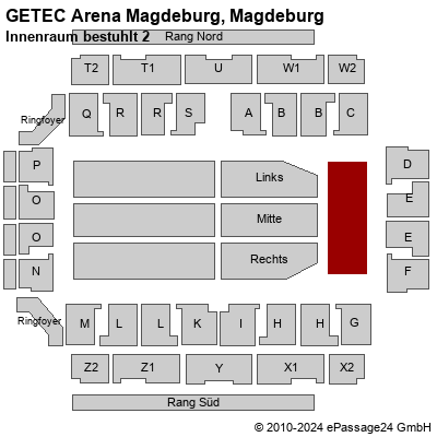 Saalplan GETEC Arena Magdeburg, Magdeburg, Deutschland, Innenraum bestuhlt 2