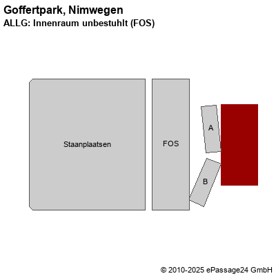 Saalplan Goffertpark, Nimwegen, Niederlande, ALLG: Innenraum unbestuhlt (FOS)