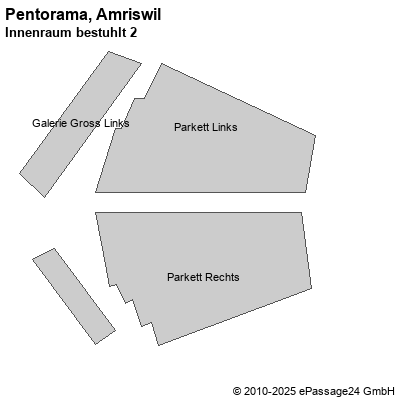 Saalplan Pentorama, Amriswil, Schweiz, Innenraum bestuhlt 2