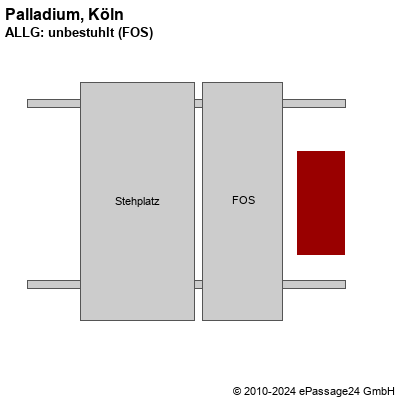 Saalplan Palladium, Köln, Deutschland, ALLG: unbestuhlt (FOS)