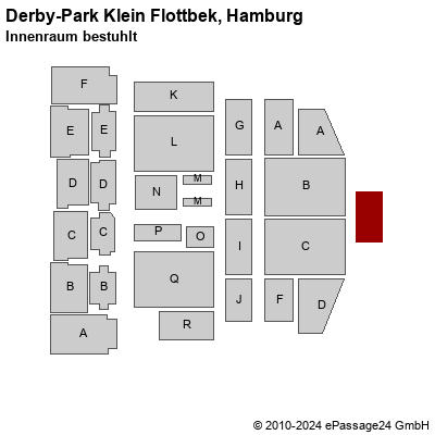 Saalplan Derby-Park Klein Flottbek, Hamburg, Deutschland, Innenraum bestuhlt