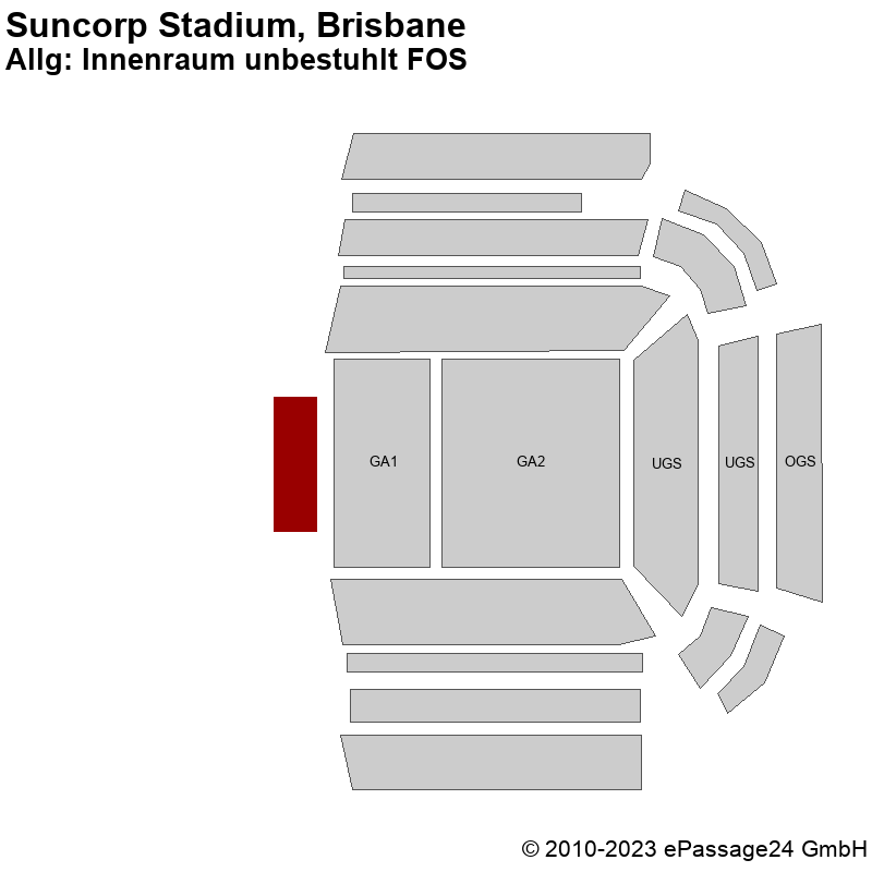 Saalplan Suncorp Stadium, Brisbane, Australien, Allg: Innenraum unbestuhlt FOS