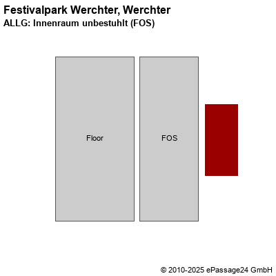 Saalplan Festivalpark Werchter, Werchter, Belgien, ALLG: Innenraum unbestuhlt (FOS)