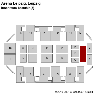 Saalplan Arena Leipzig, Leipzig, Deutschland, Innenraum bestuhlt (3)