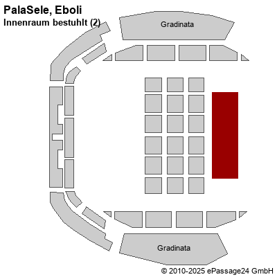 Saalplan PalaSele, Eboli, Italien, Innenraum bestuhlt (2)