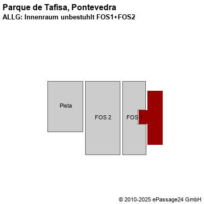 Saalplan Parque de Tafisa, Pontevedra, Spanien, ALLG: Innenraum unbestuhlt FOS1+FOS2